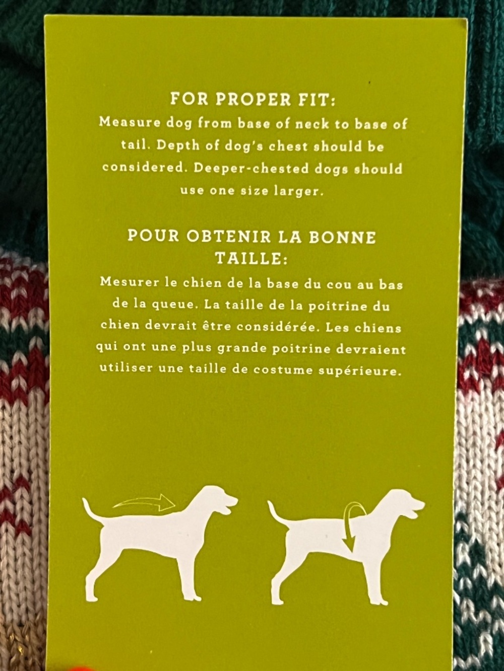 Jingles & Joy Green Reindeer Fair Isle Cable Knit Christmas Dog Sweater Size XL - Picture 4 of 5